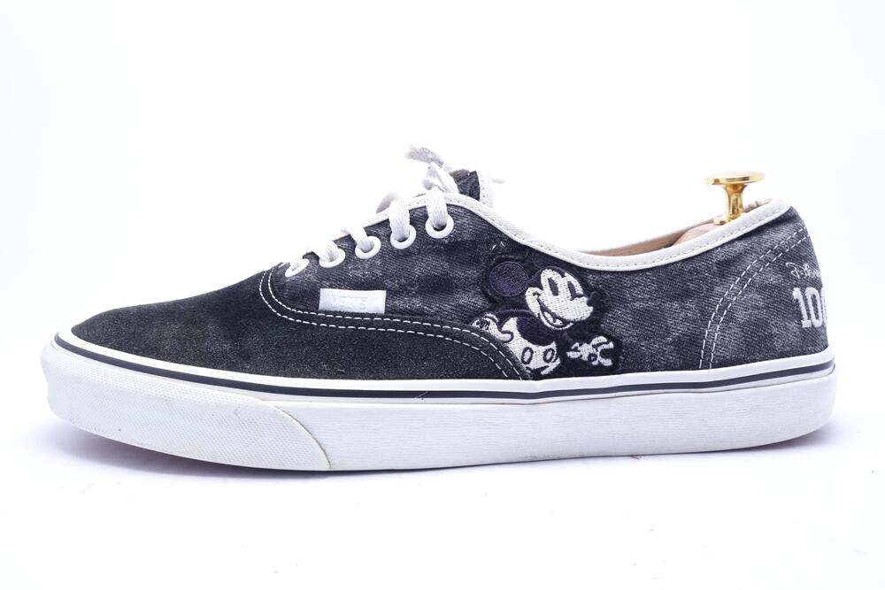 Vans Disney 100 Shoes Mens Size 11.5 Black Suede Mickey Donald Sneakers